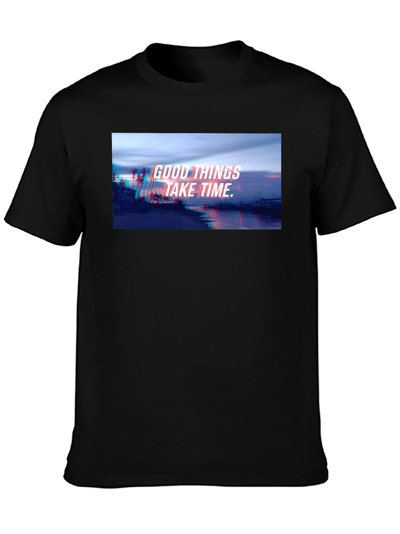 Camiseta Negra Unisex con Diseño Inspirador