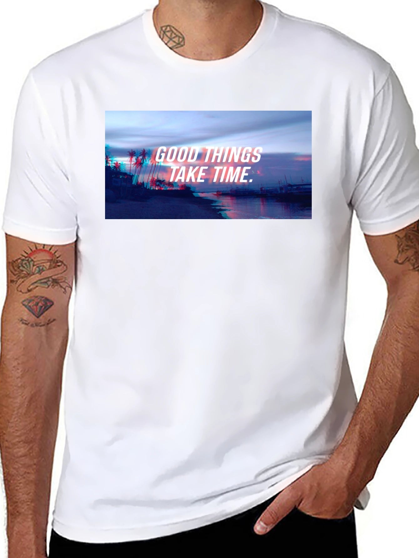 Camiseta Negra Unisex con Diseño Inspirador