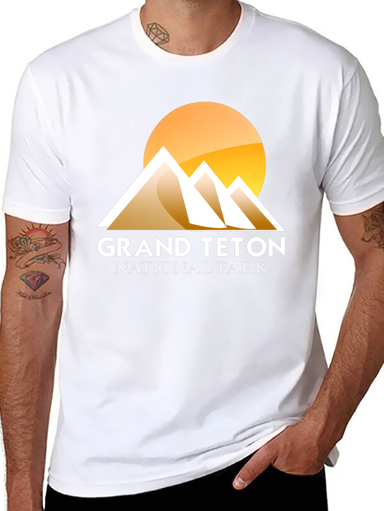 Camiseta Negra Grand Teton National Park
