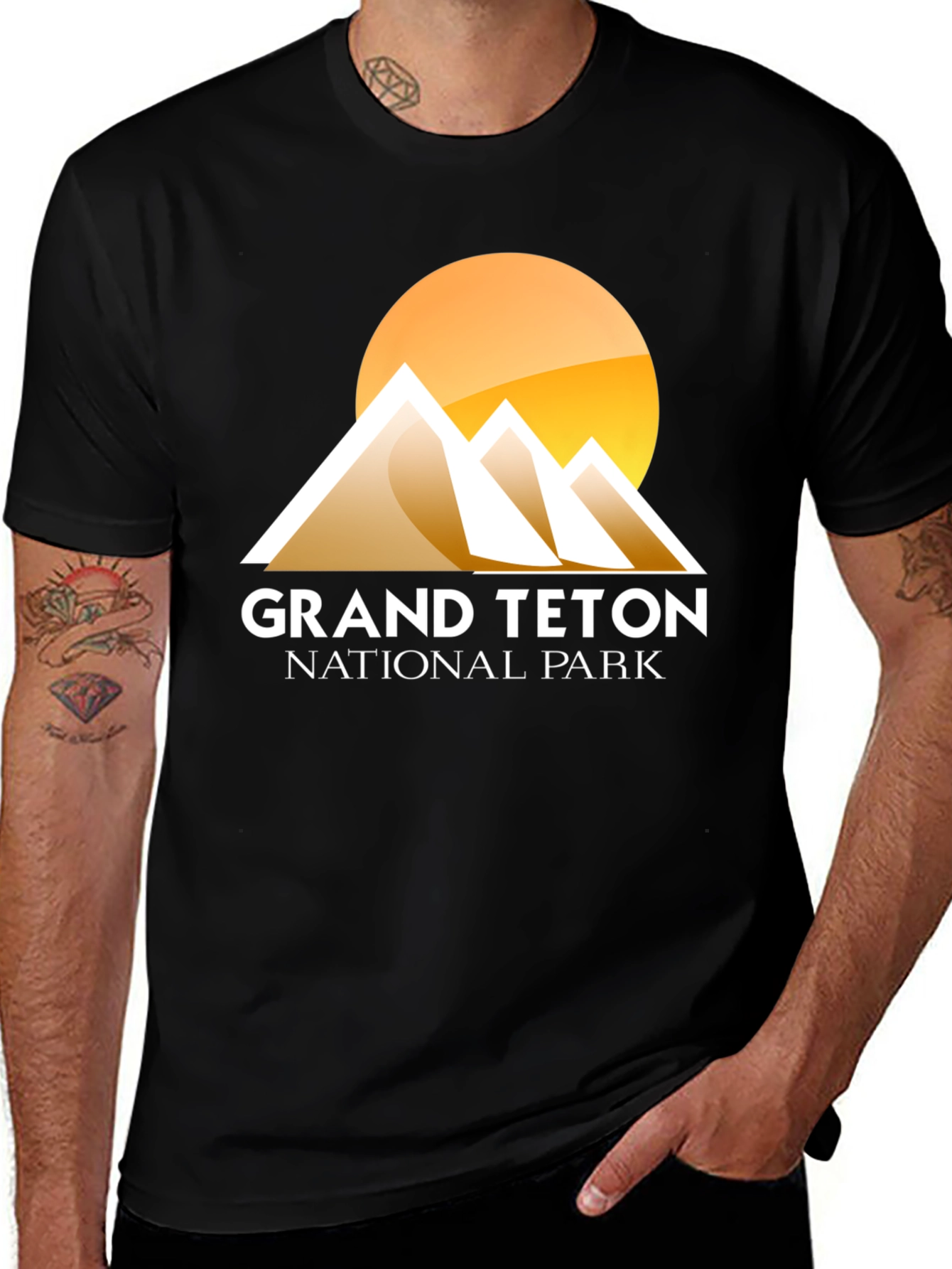 Camiseta Negra Grand Teton National Park