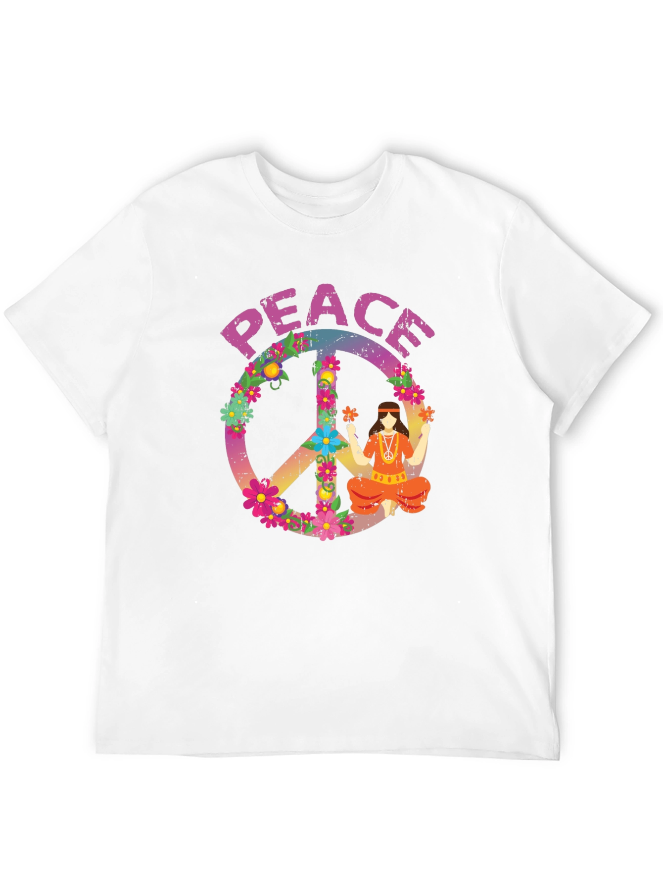 Camiseta Hippie Paz y Amor