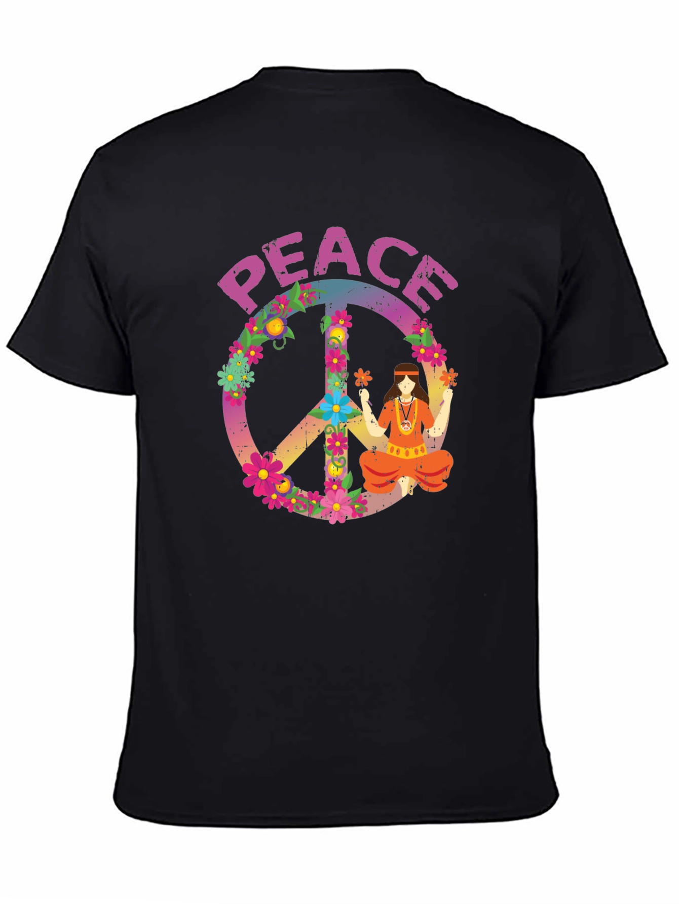 Camiseta Hippie Paz y Amor