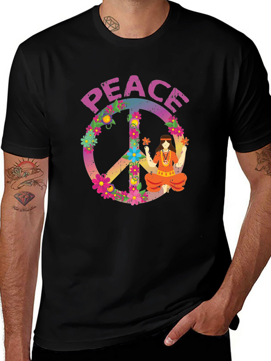 Camiseta Hippie Paz y Amor