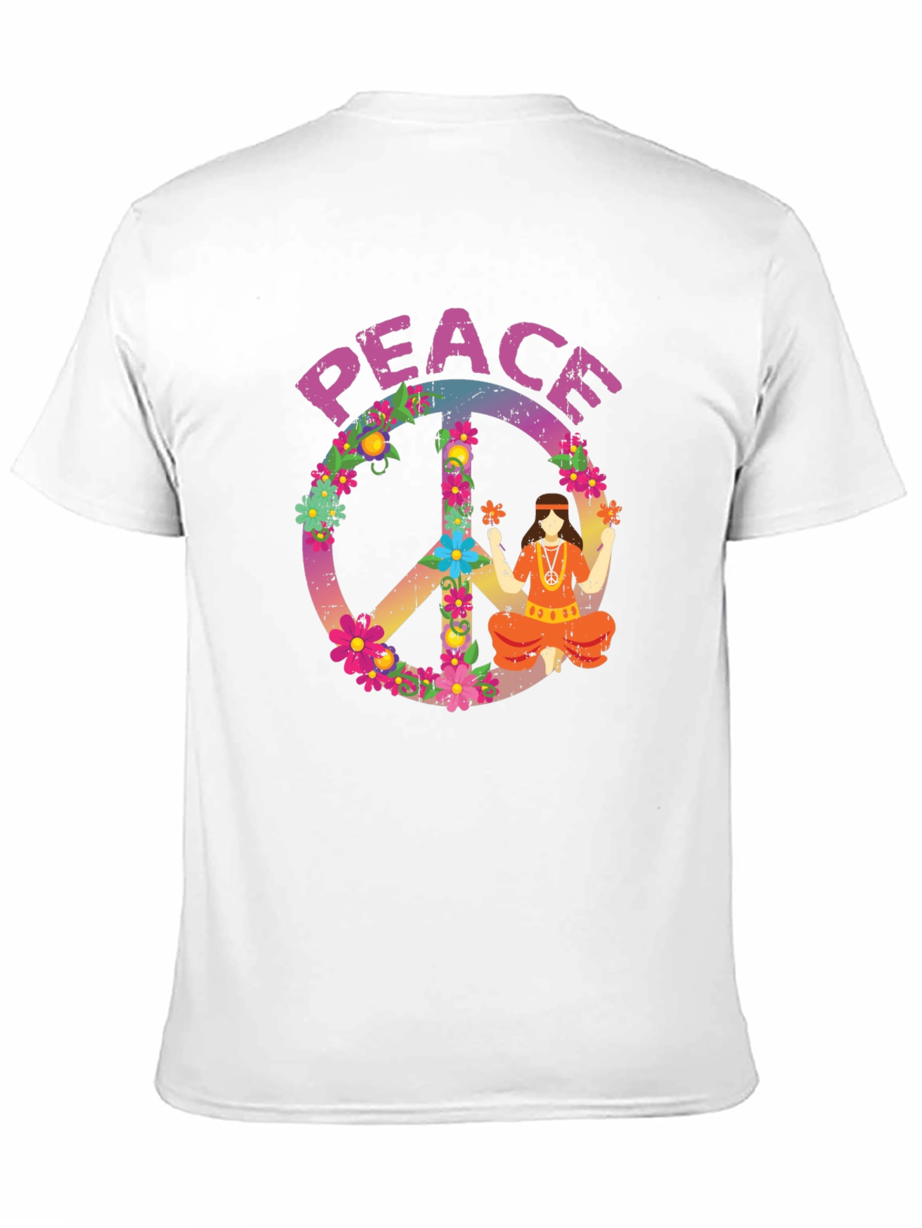Camiseta Hippie Paz y Amor
