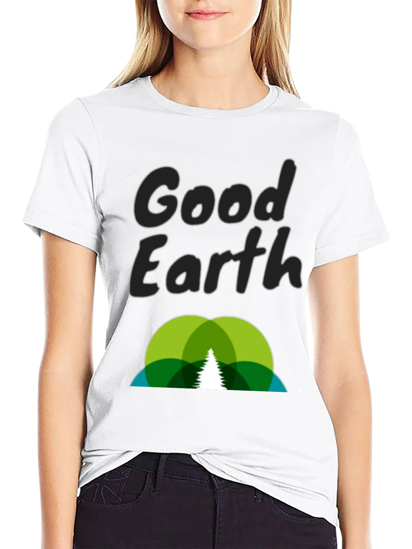 Camiseta Negra Good Earth - Diseño Ecológico