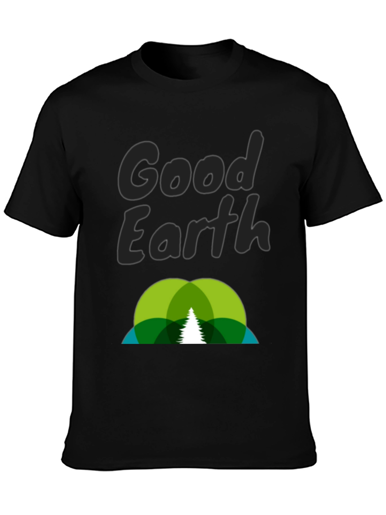 Camiseta Negra Good Earth - Diseño Ecológico