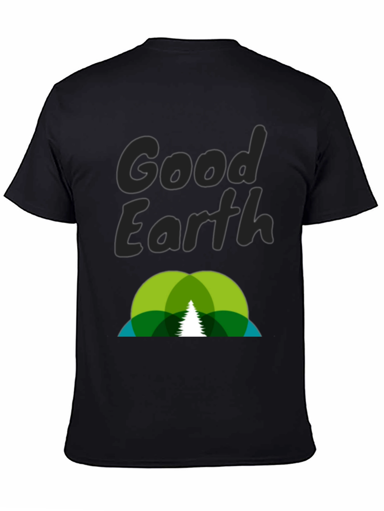 Camiseta Negra Good Earth - Diseño Ecológico