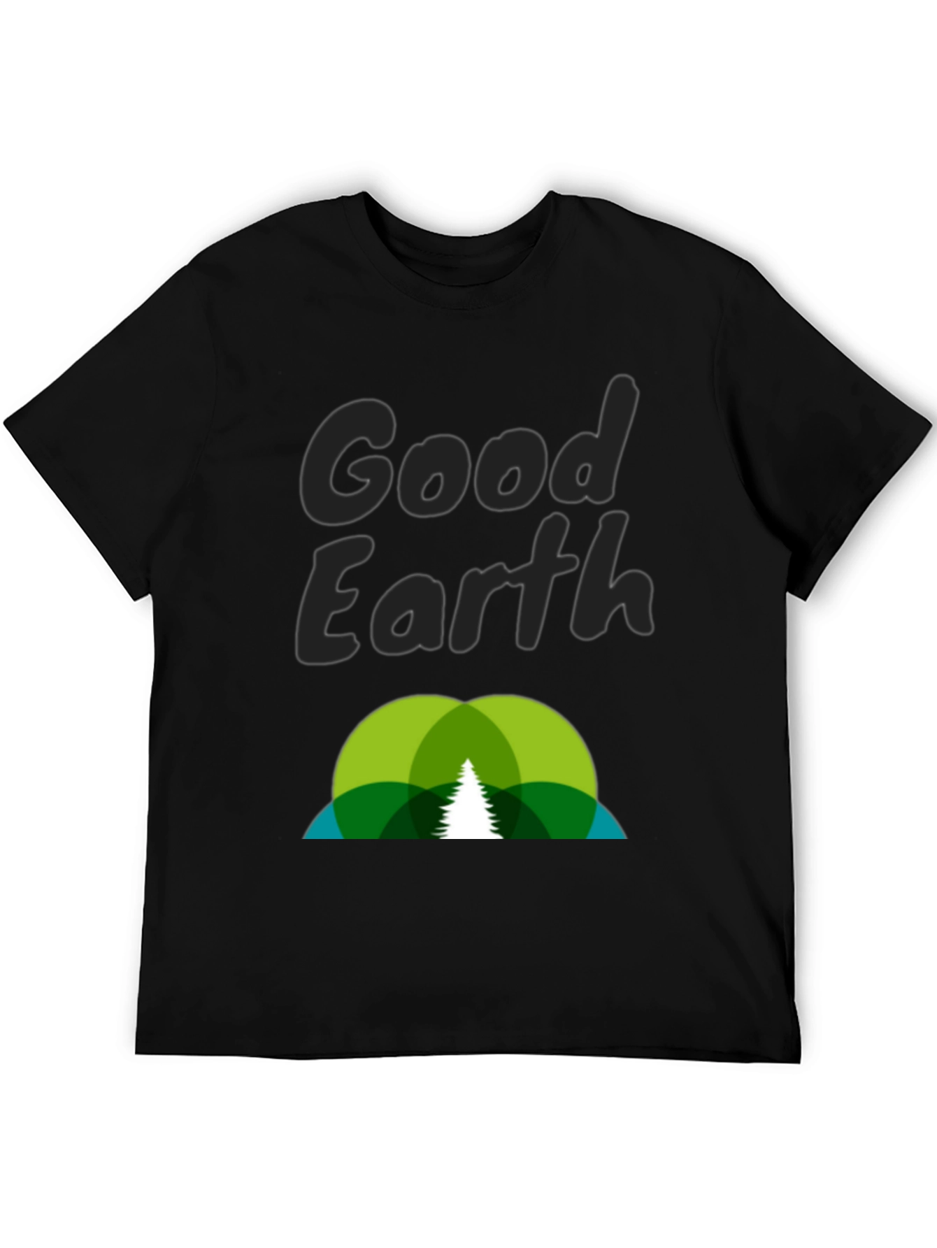 Camiseta Negra Good Earth - Diseño Ecológico