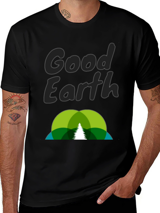 Camiseta Negra Good Earth - Diseño Ecológico
