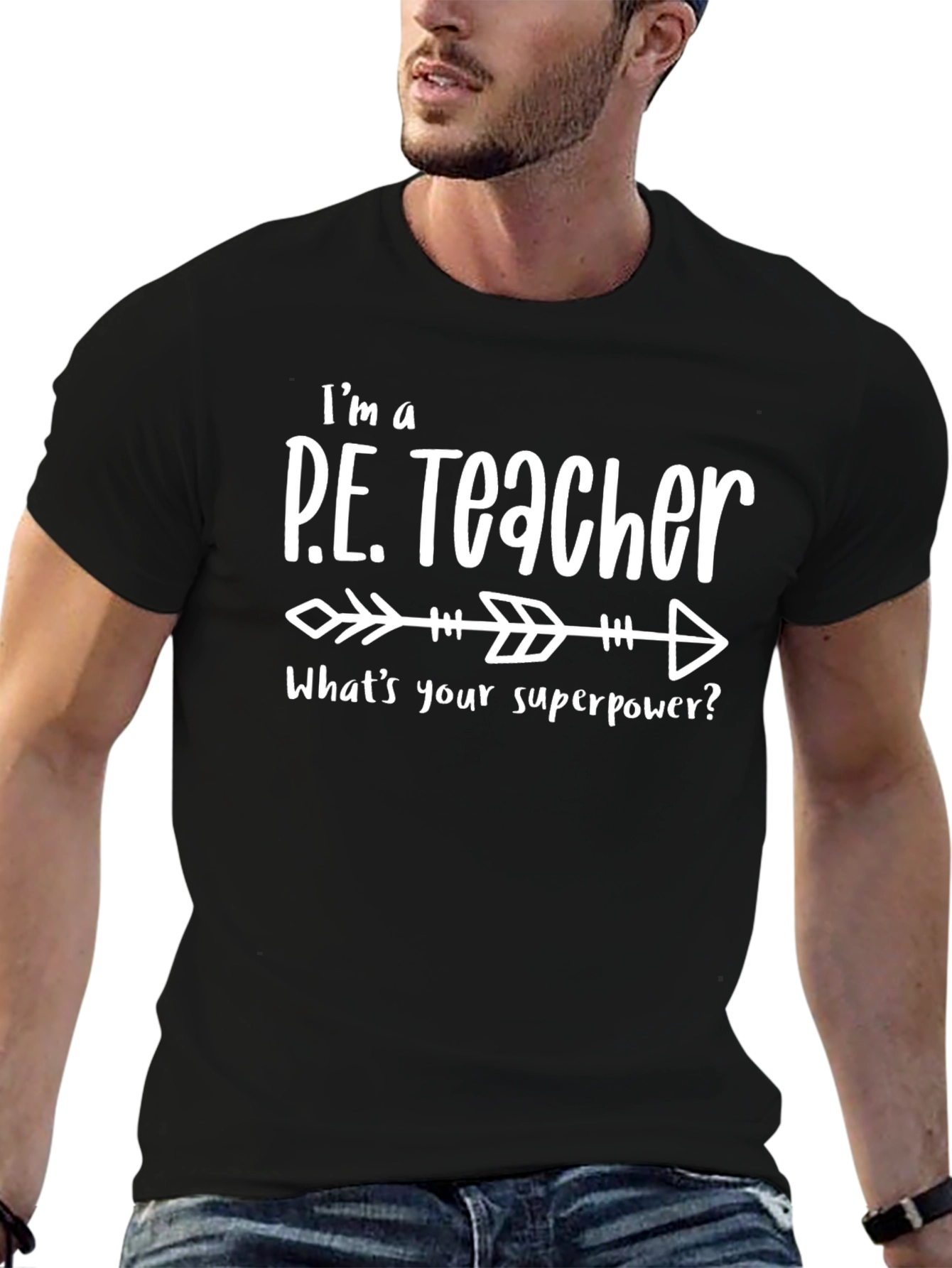 Camiseta Negra Soy Profesor de Educación Física