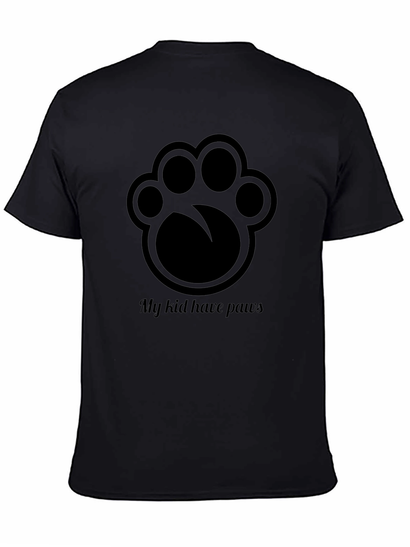 Camiseta Negra Mi Niño Tiene Patas