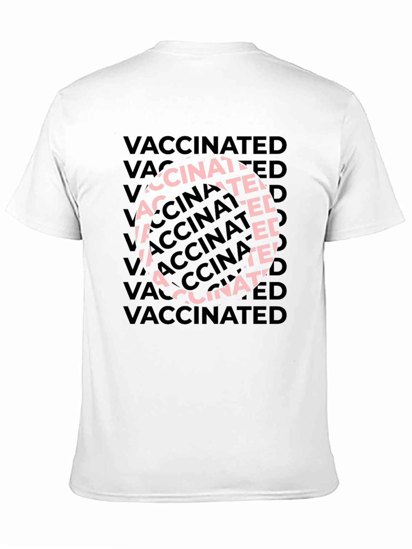 Camiseta Negra Vaccinated - Estilo Casual y Moderno