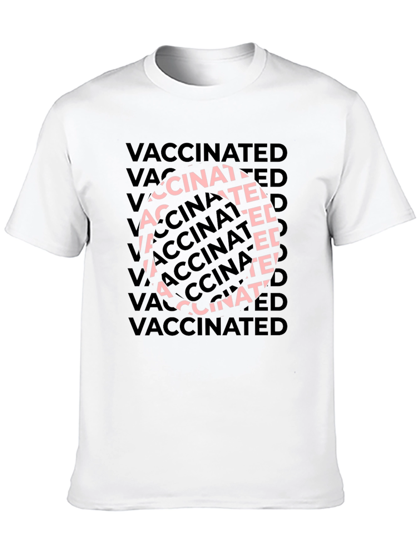 Camiseta Negra Vaccinated - Estilo Casual y Moderno