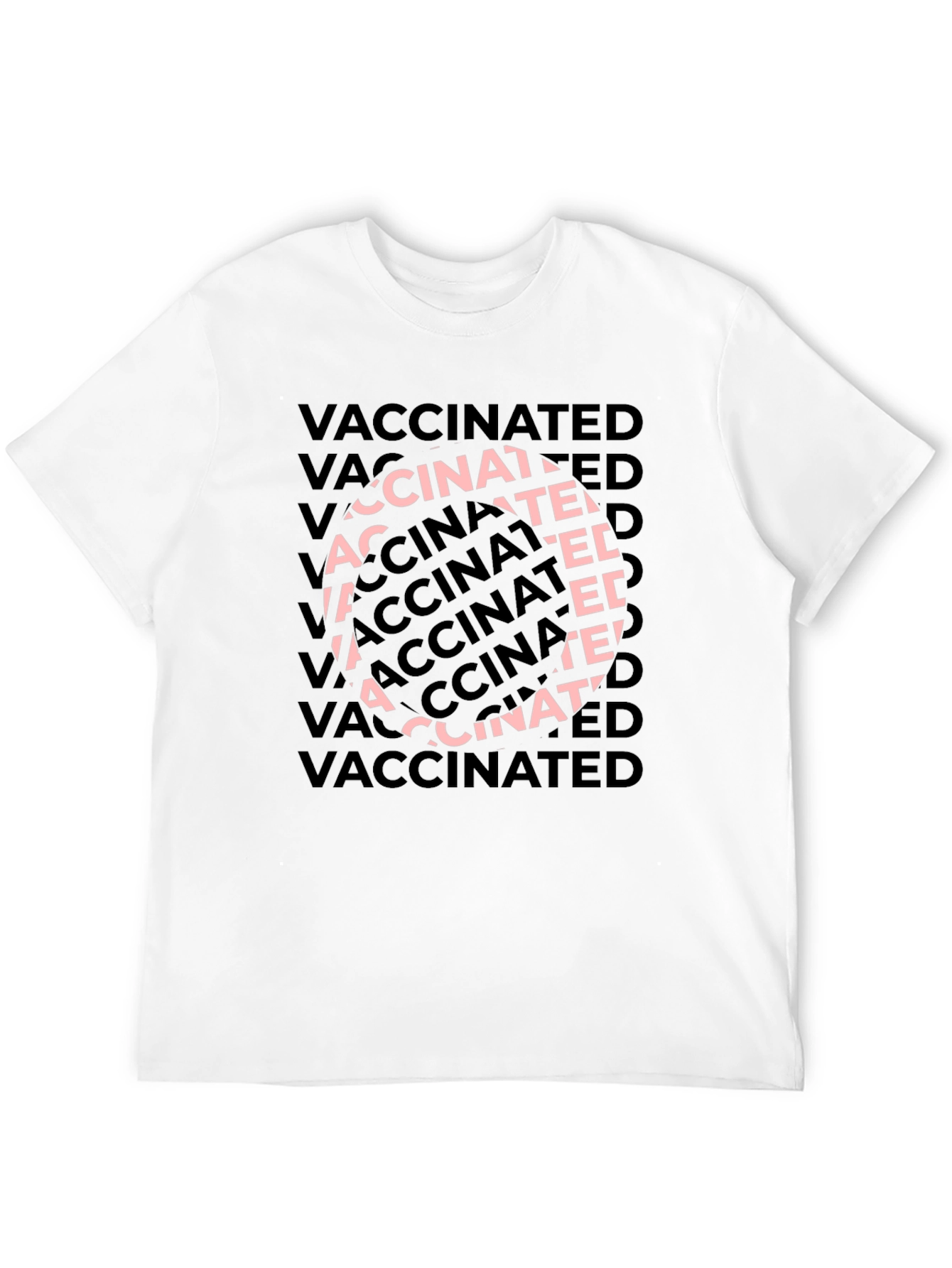 Camiseta Negra Vaccinated - Estilo Casual y Moderno