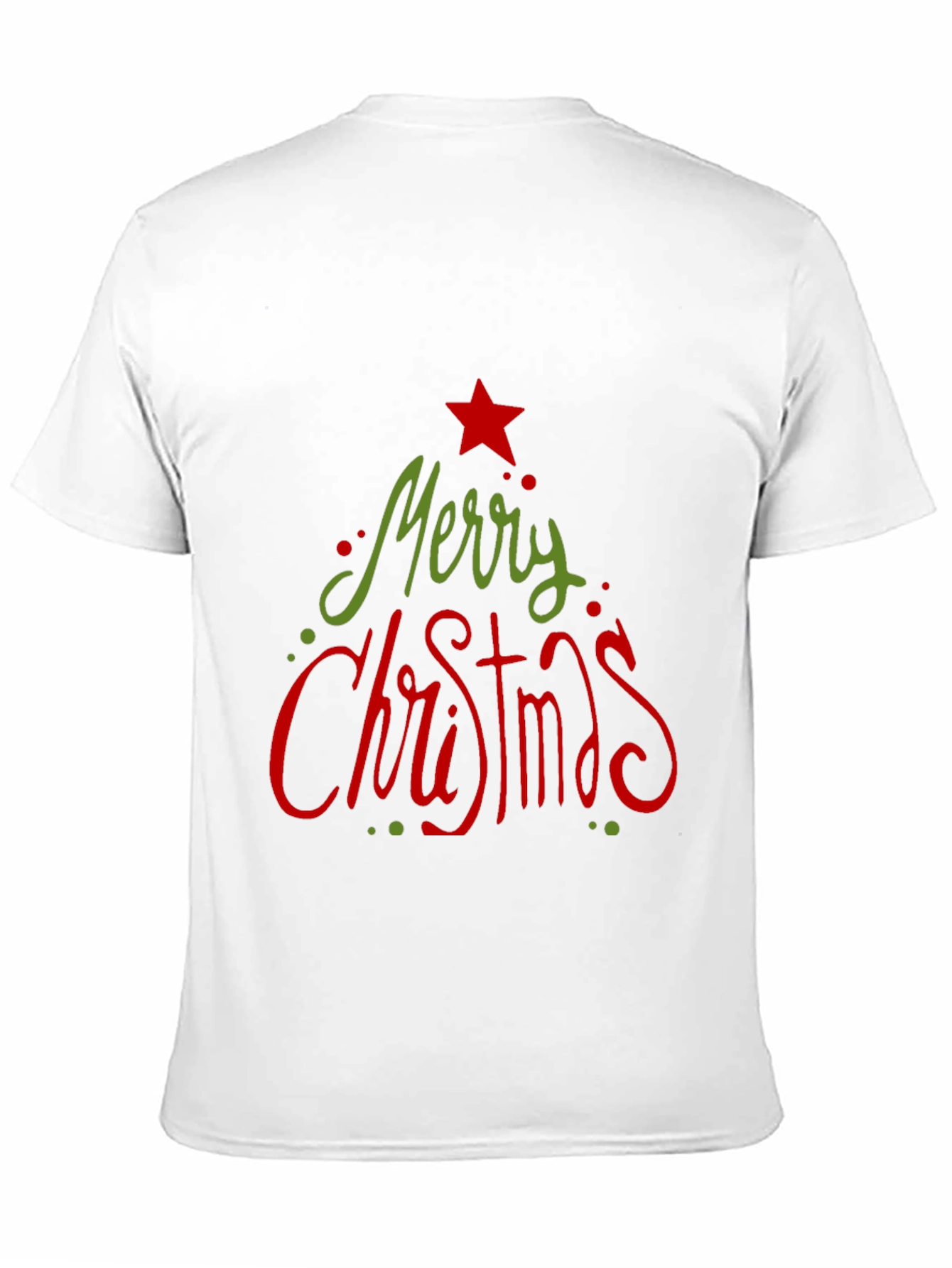 Camiseta Navideña Negra Merry Christmas