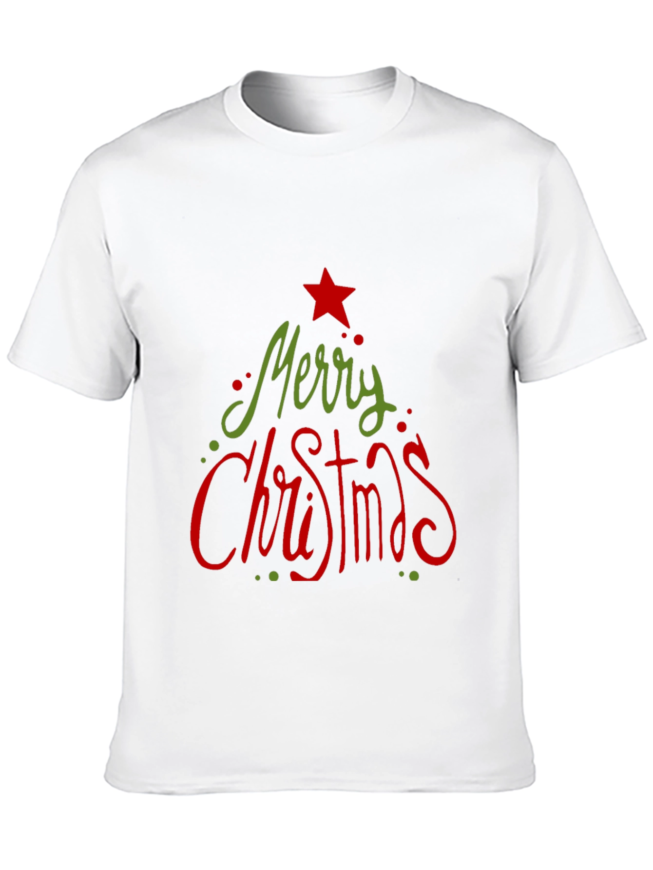 Camiseta Navideña Negra Merry Christmas