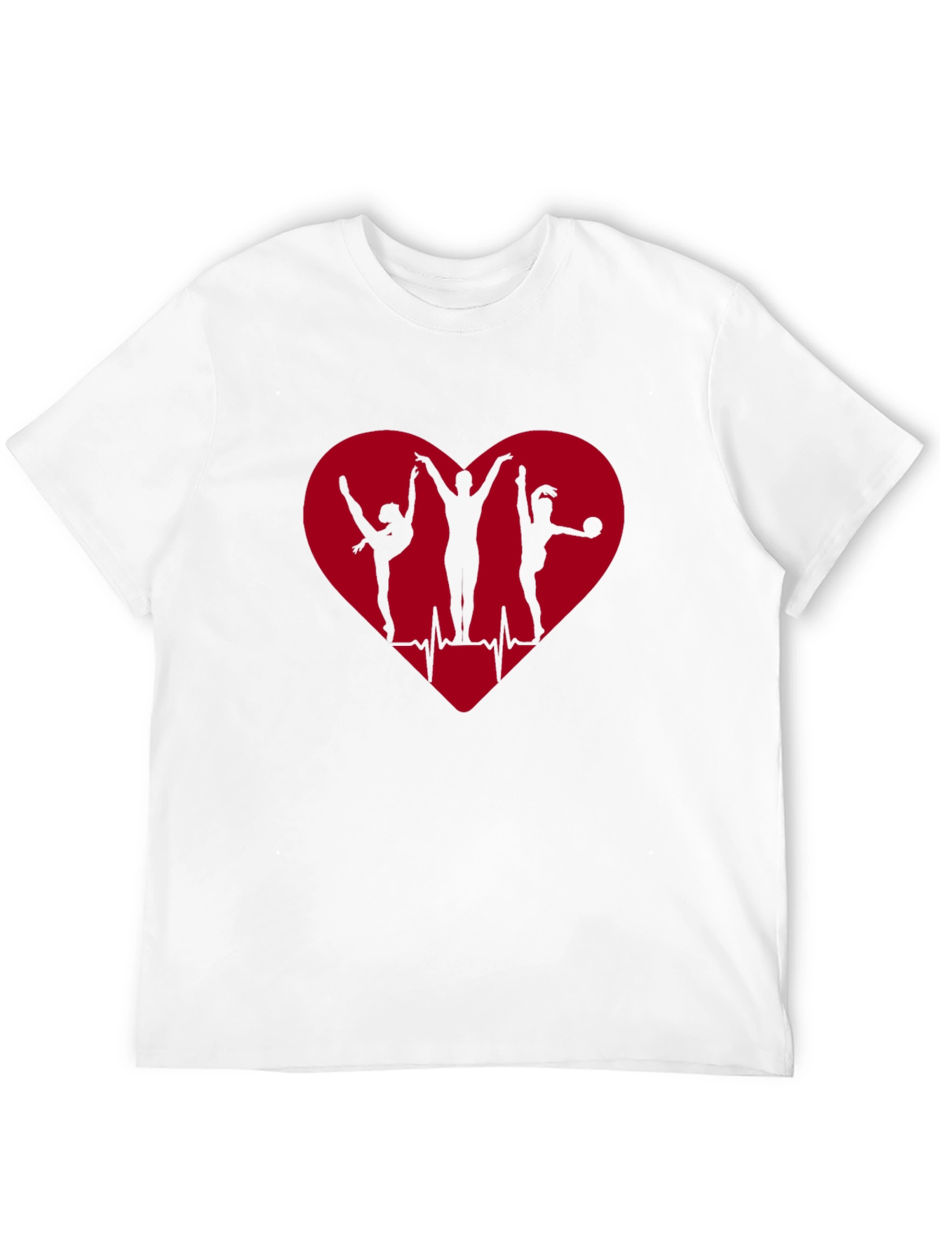 Camiseta Negra Corazón Gimnasia