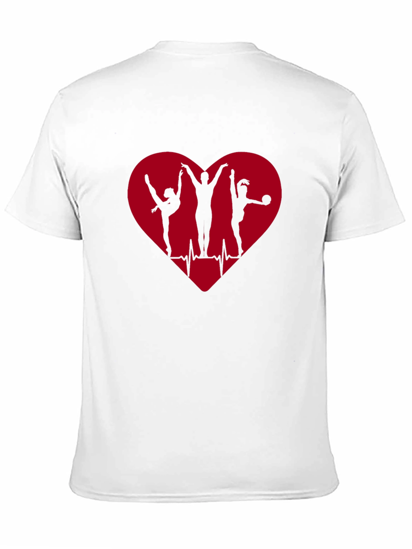 Camiseta Negra Corazón Gimnasia