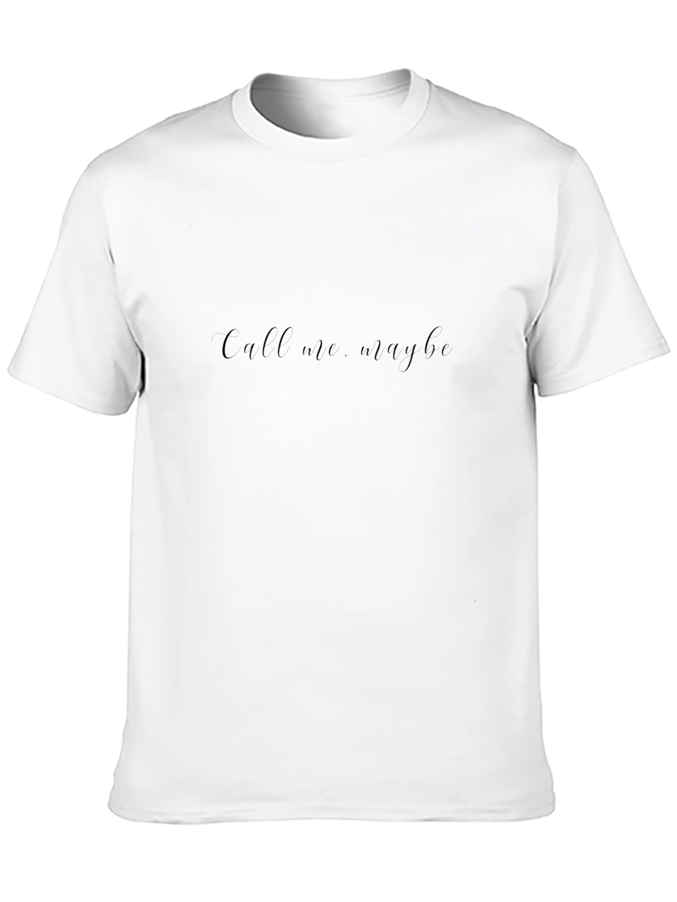 Camiseta Negra Call Me Maybe Estilo Casual