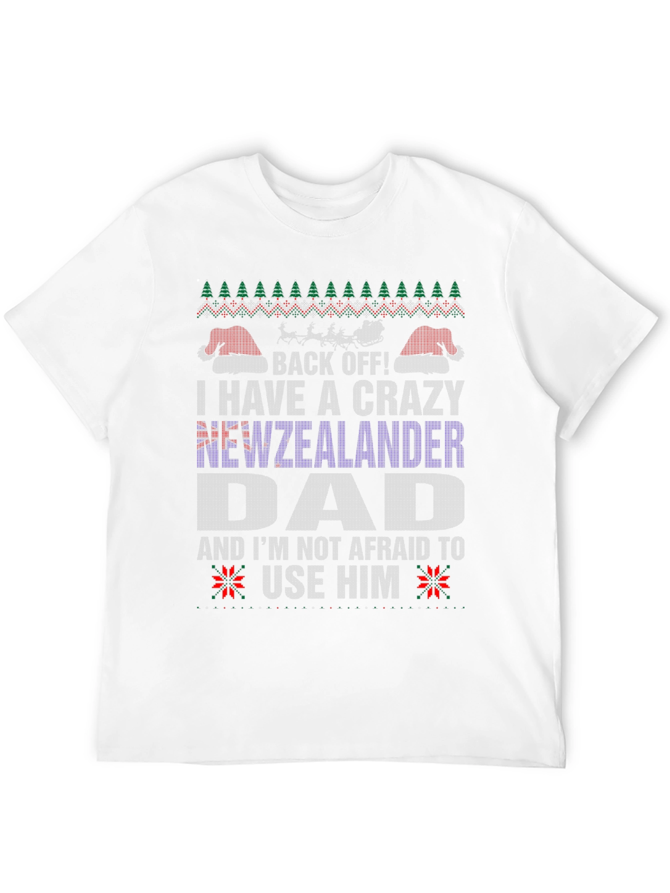 Camiseta Divertida de Navidad para Papá Neozelandés
