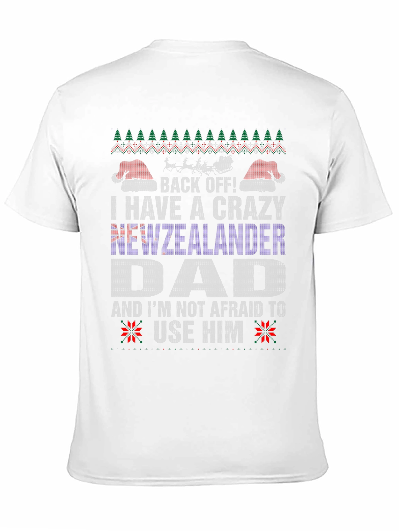 Camiseta Divertida de Navidad para Papá Neozelandés