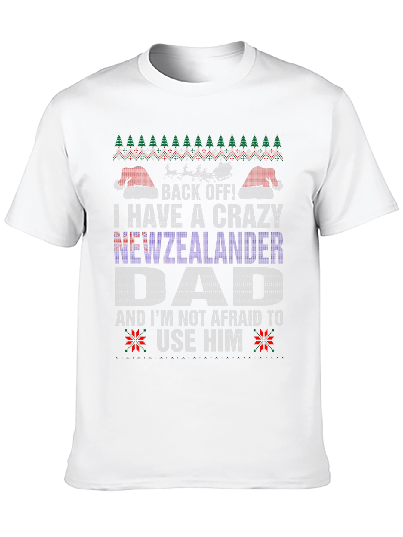 Camiseta Divertida de Navidad para Papá Neozelandés