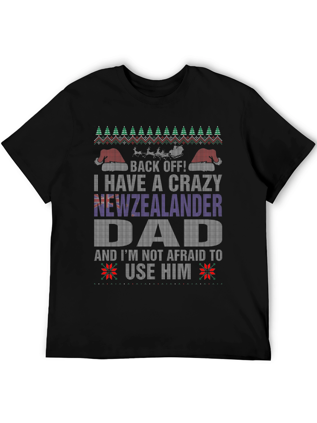 Camiseta Divertida de Navidad para Papá Neozelandés