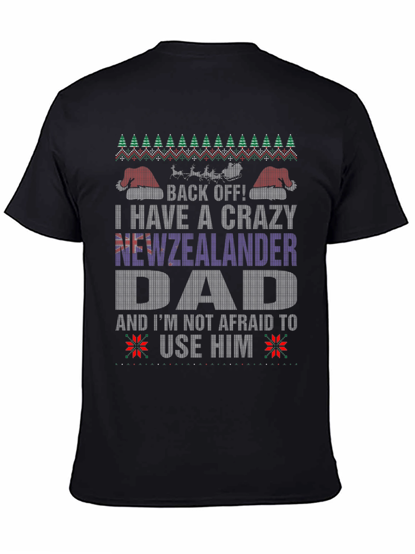 Camiseta Divertida de Navidad para Papá Neozelandés