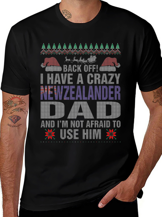 Camiseta Divertida de Navidad para Papá Neozelandés