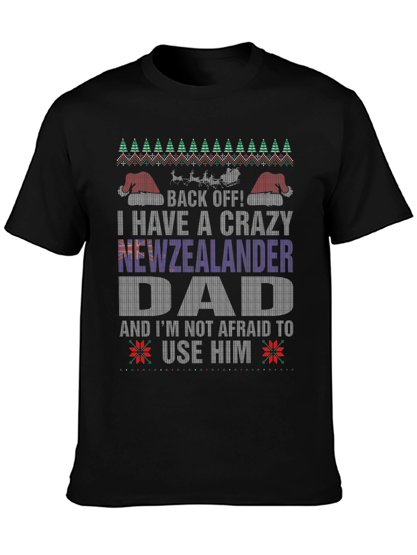Camiseta Divertida de Navidad para Papá Neozelandés