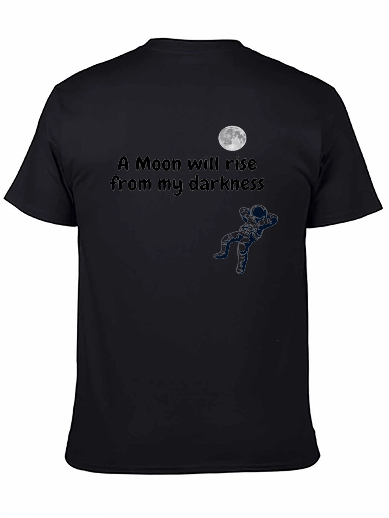 Camiseta Negra: Una Luna Surgirá