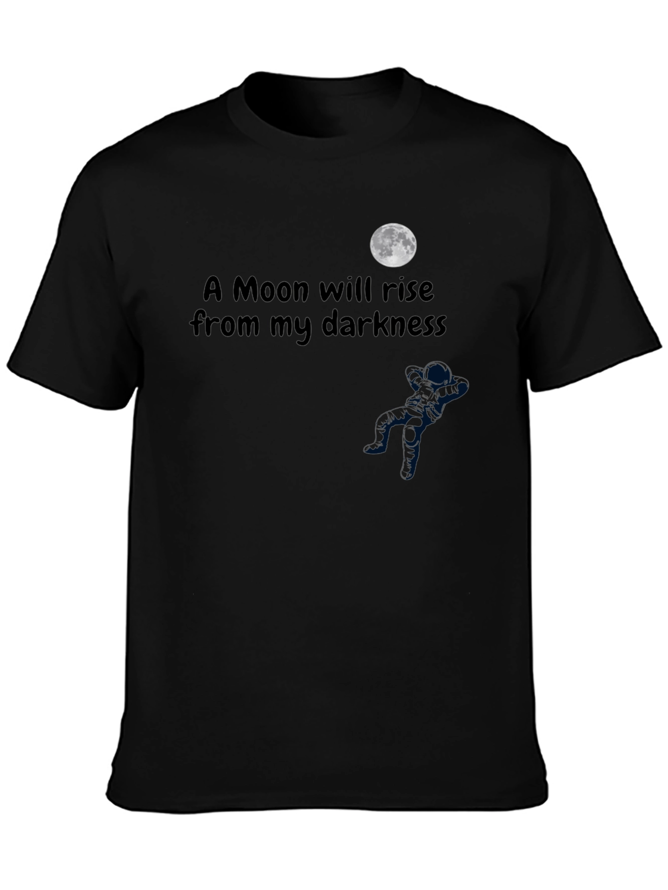 Camiseta Negra: Una Luna Surgirá