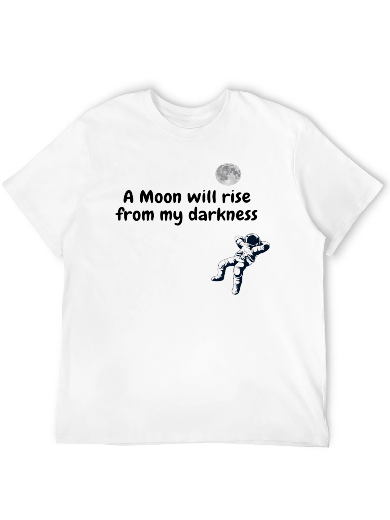 Camiseta Negra: Una Luna Surgirá