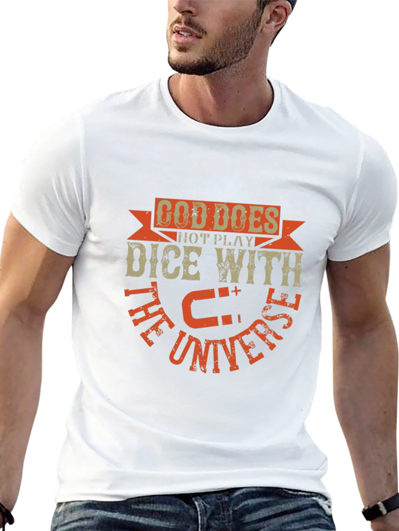 Camiseta Negra: Dios No Juega a los Dados