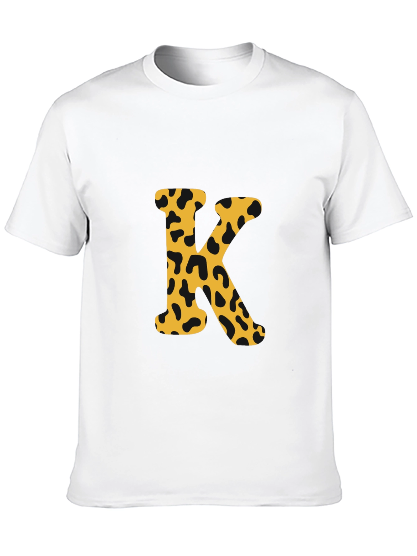 Camiseta Negra con Letra K Estampada