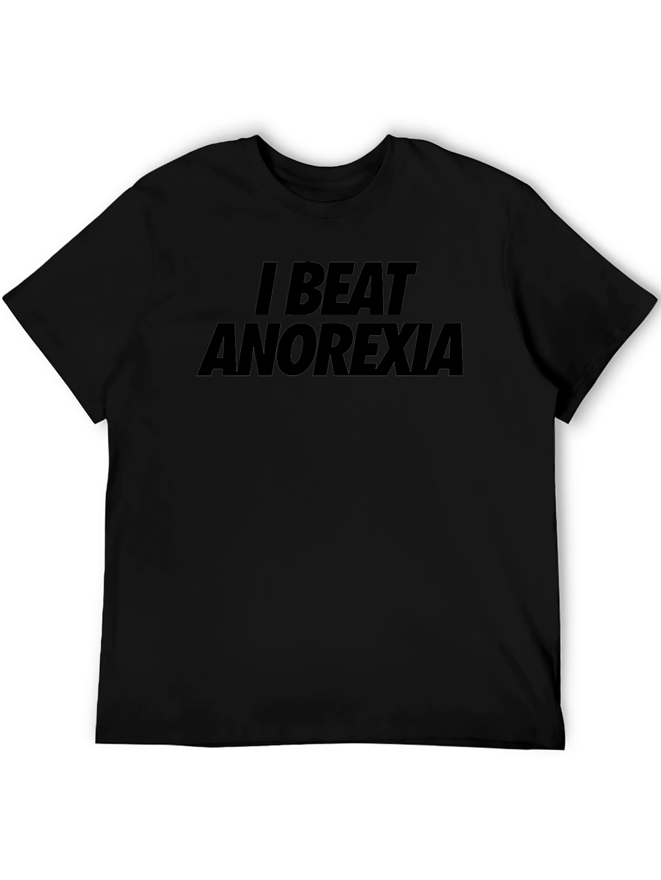 Camiseta Negra: ¡Yo Vencí la Anorexia!