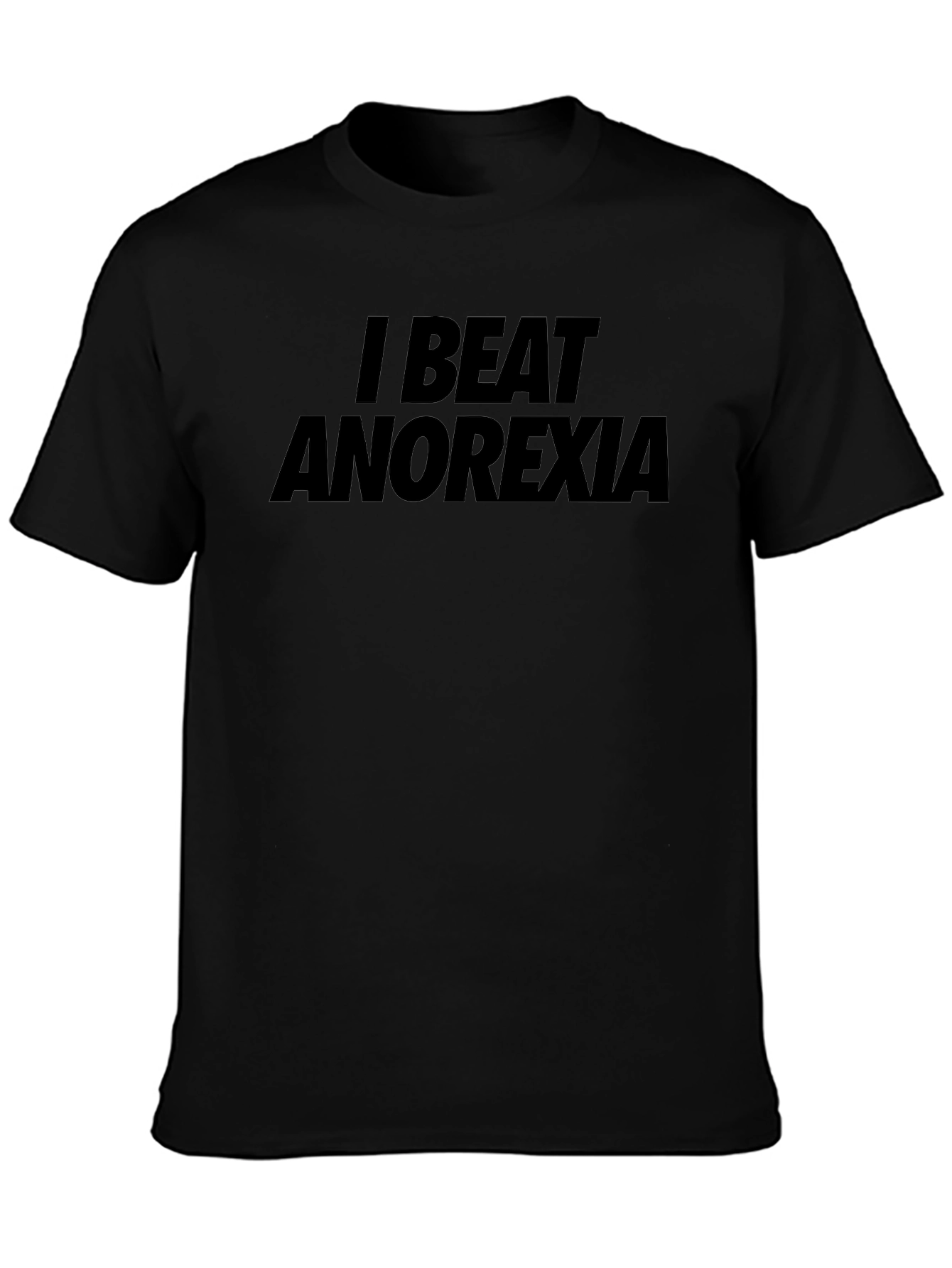 Camiseta Negra: ¡Yo Vencí la Anorexia!
