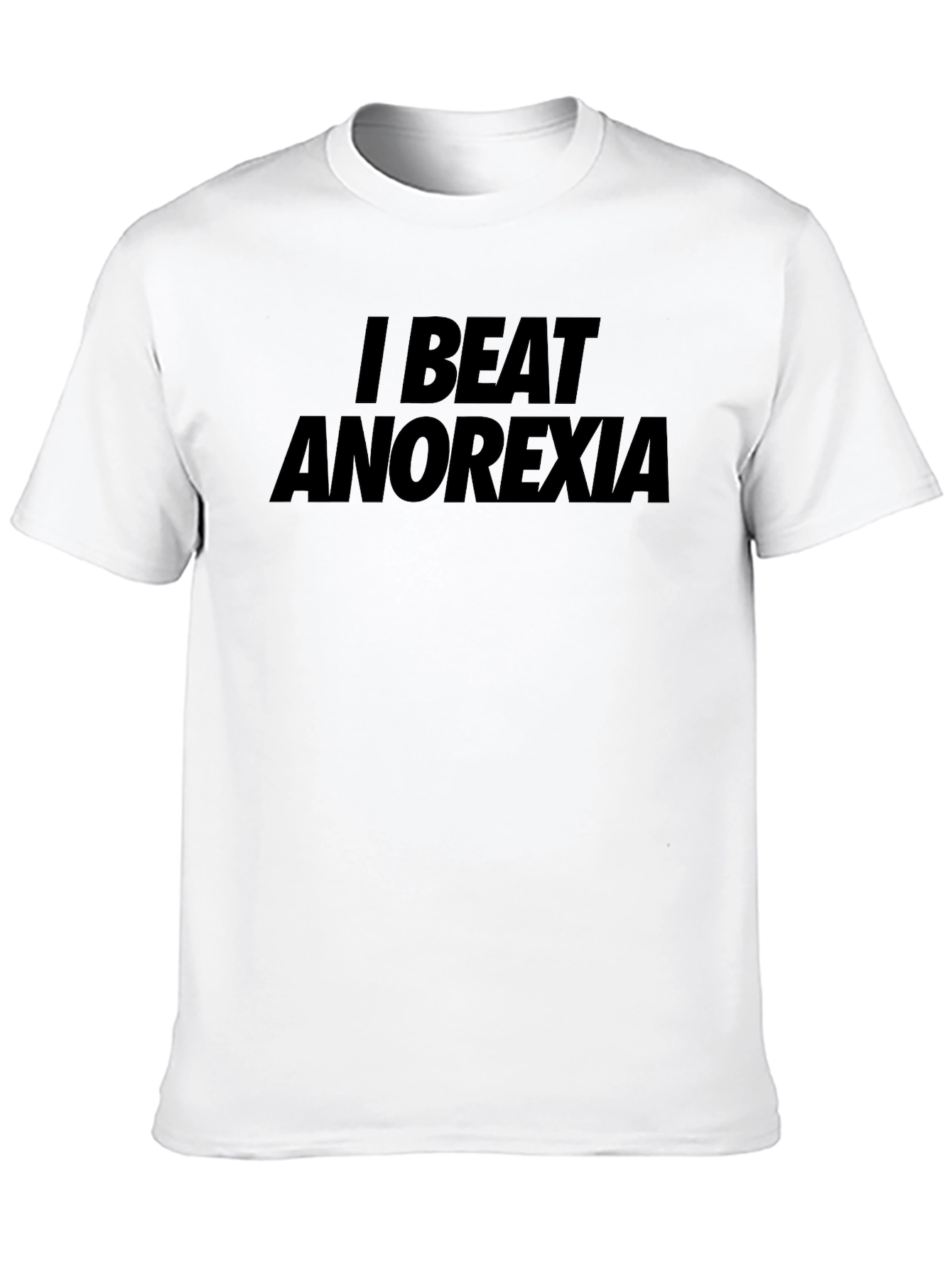 Camiseta Negra: ¡Yo Vencí la Anorexia!