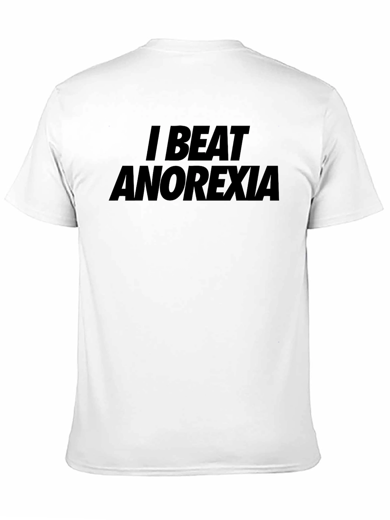 Camiseta Negra: ¡Yo Vencí la Anorexia!