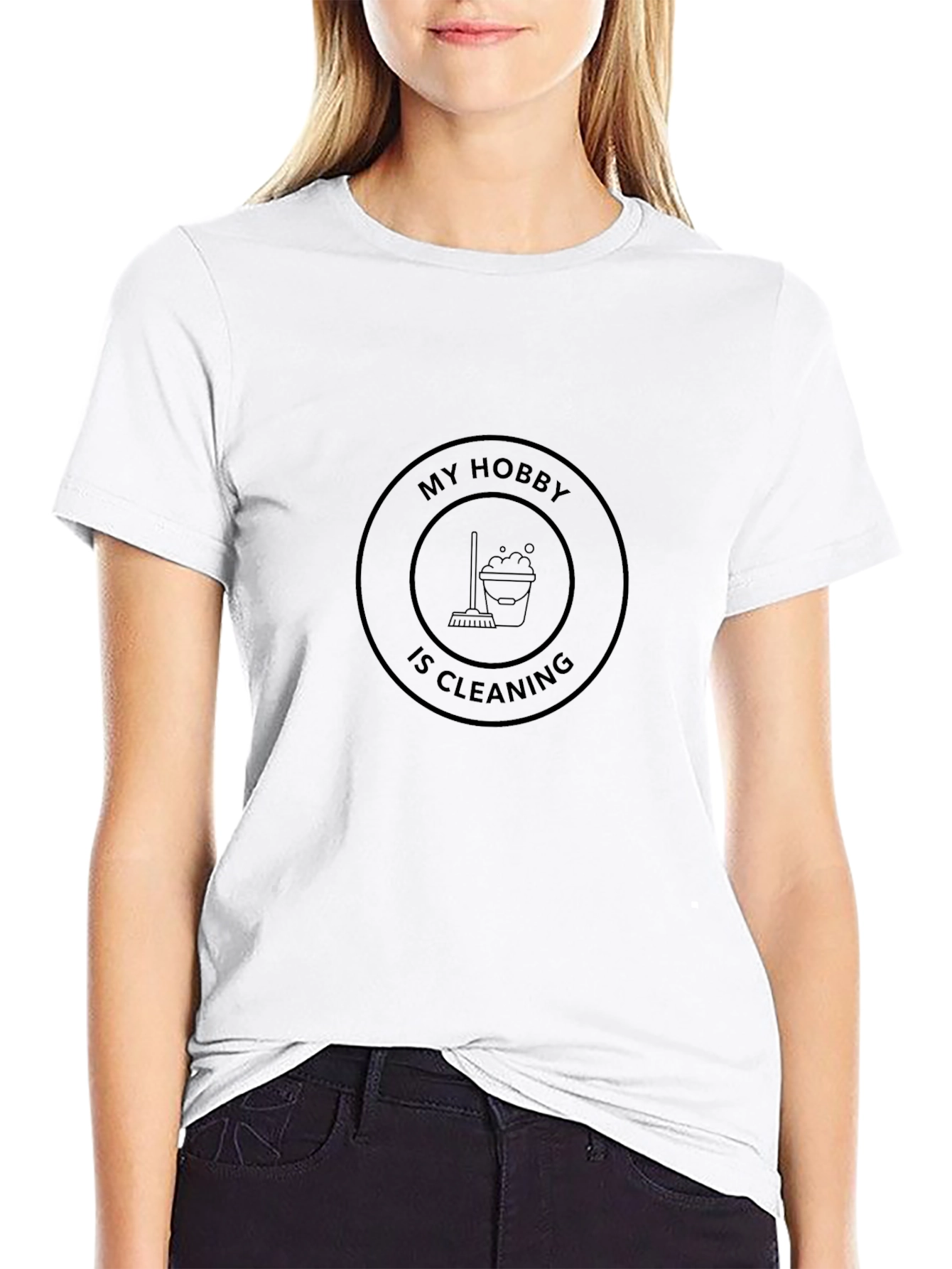 Camiseta Negra: Mi Hobby es Limpiar