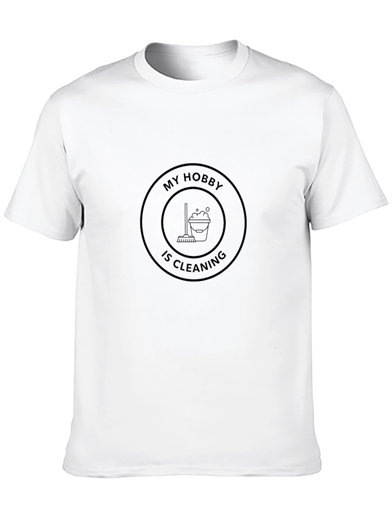 Camiseta Negra: Mi Hobby es Limpiar