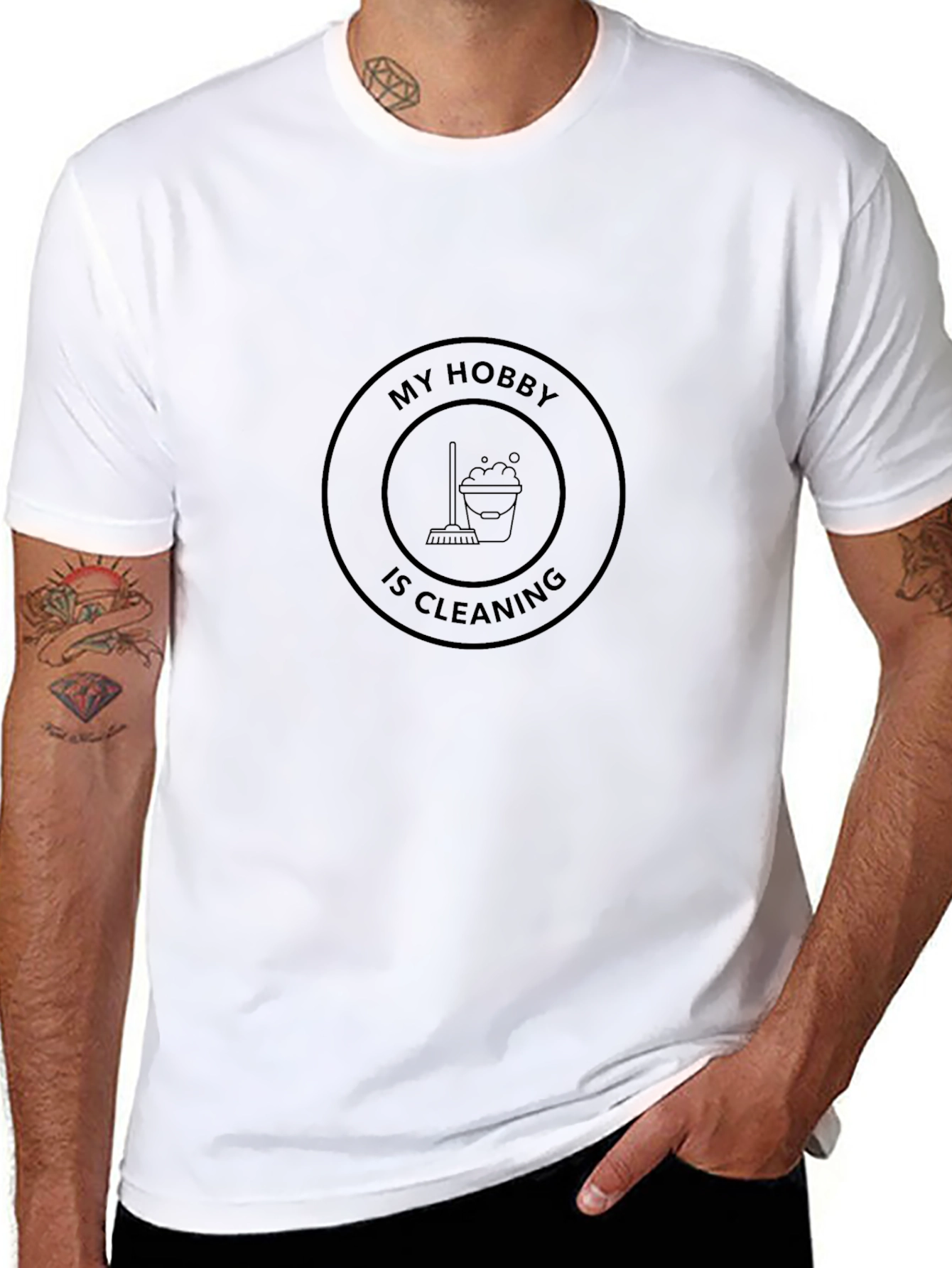 Camiseta Negra: Mi Hobby es Limpiar