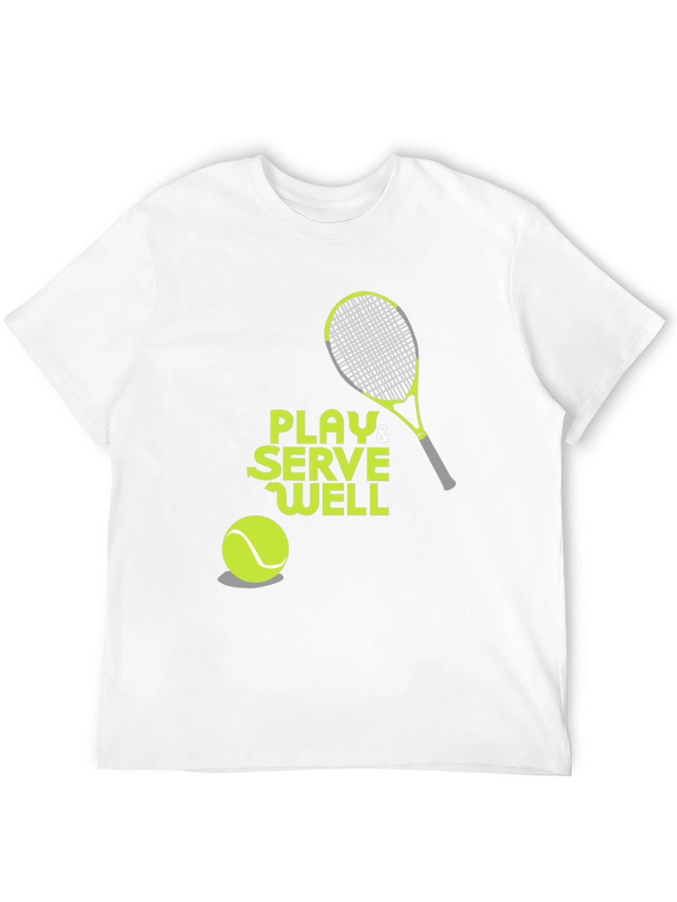Camiseta Negra Deportiva con Diseño de Tenis