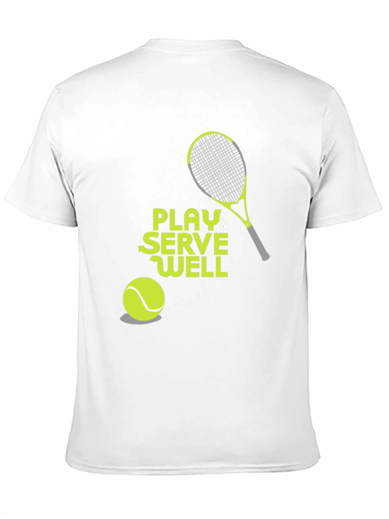 Camiseta Negra Deportiva con Diseño de Tenis