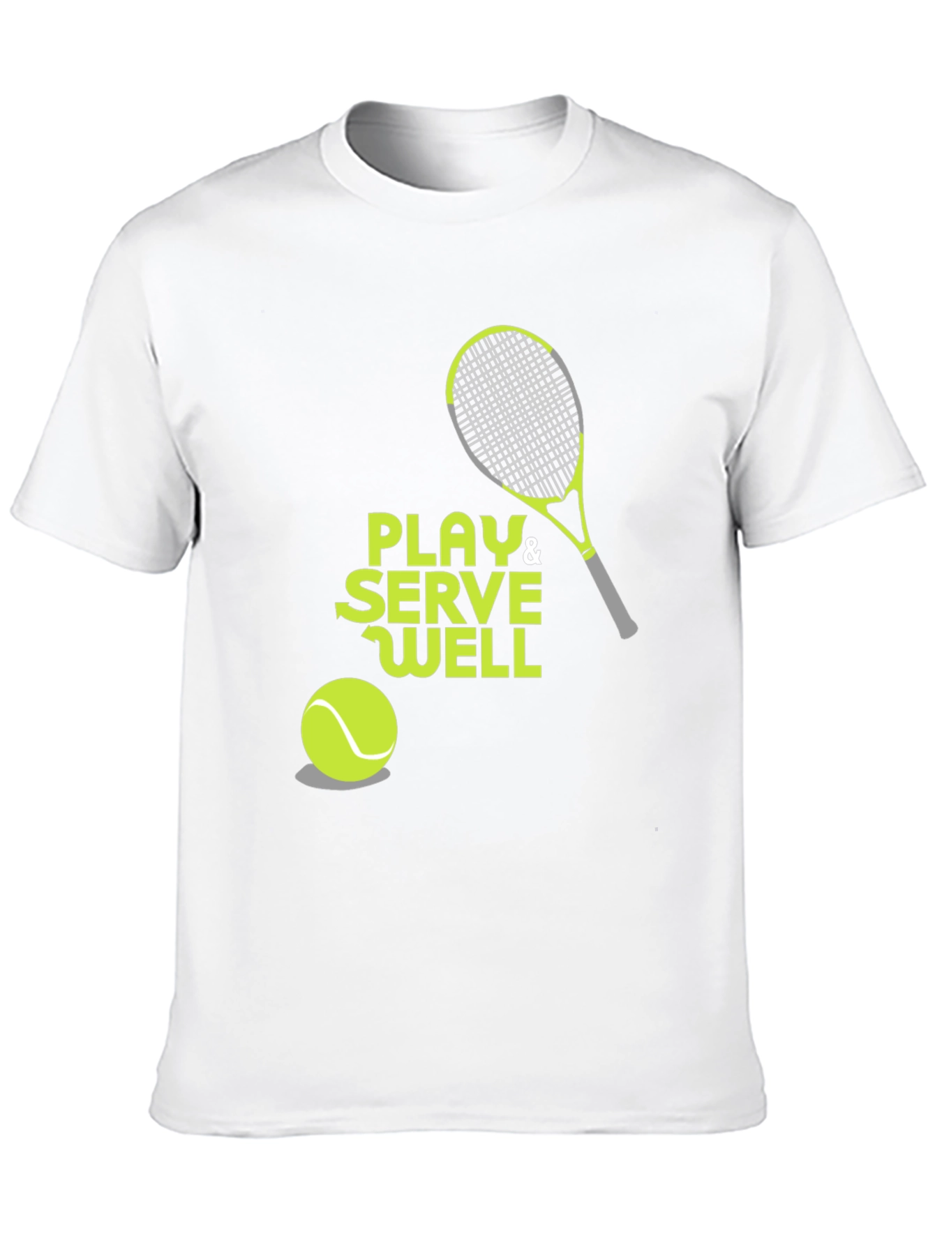 Camiseta Negra Deportiva con Diseño de Tenis