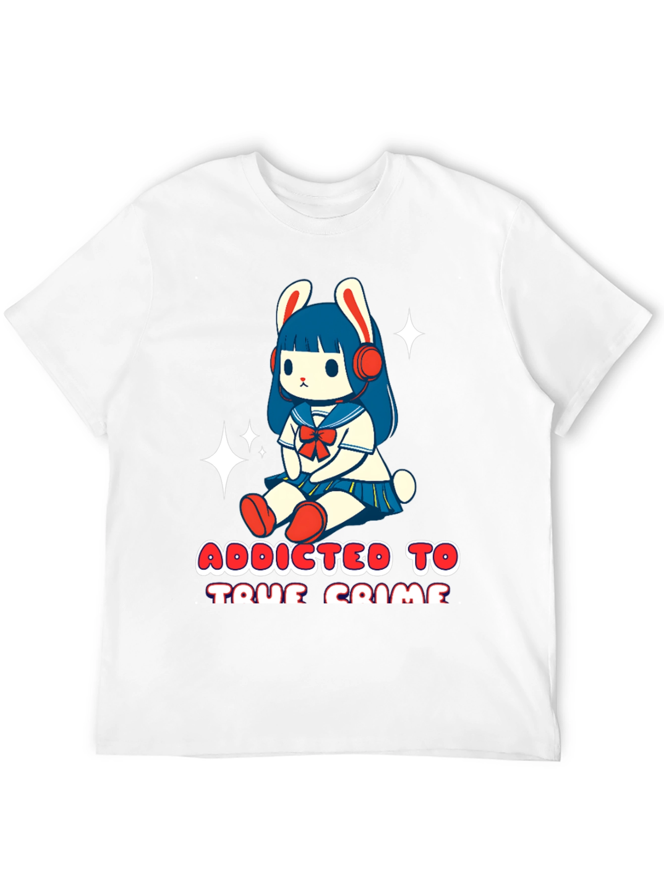 Camiseta Negra con Diseño Adicta al Crimen
