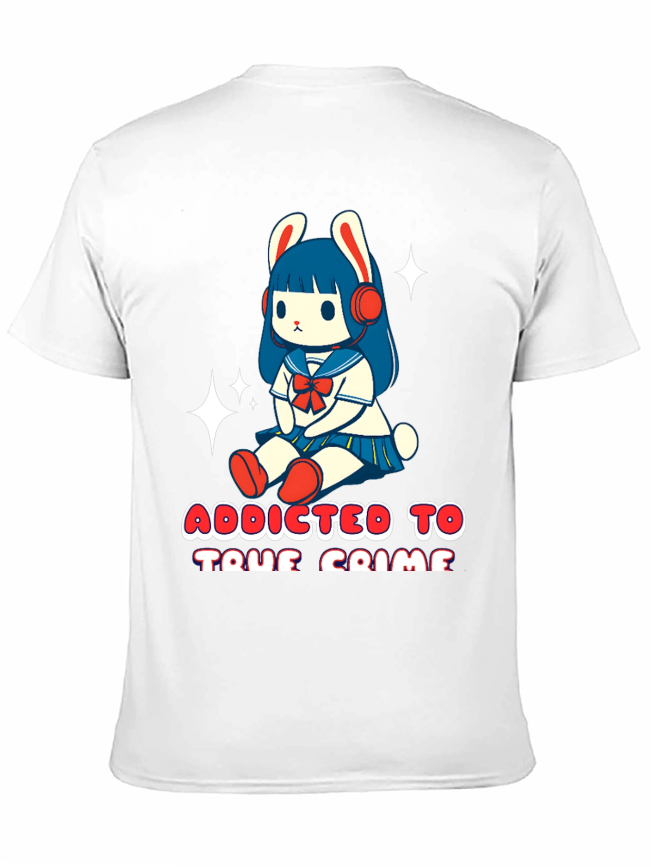 Camiseta Negra con Diseño Adicta al Crimen