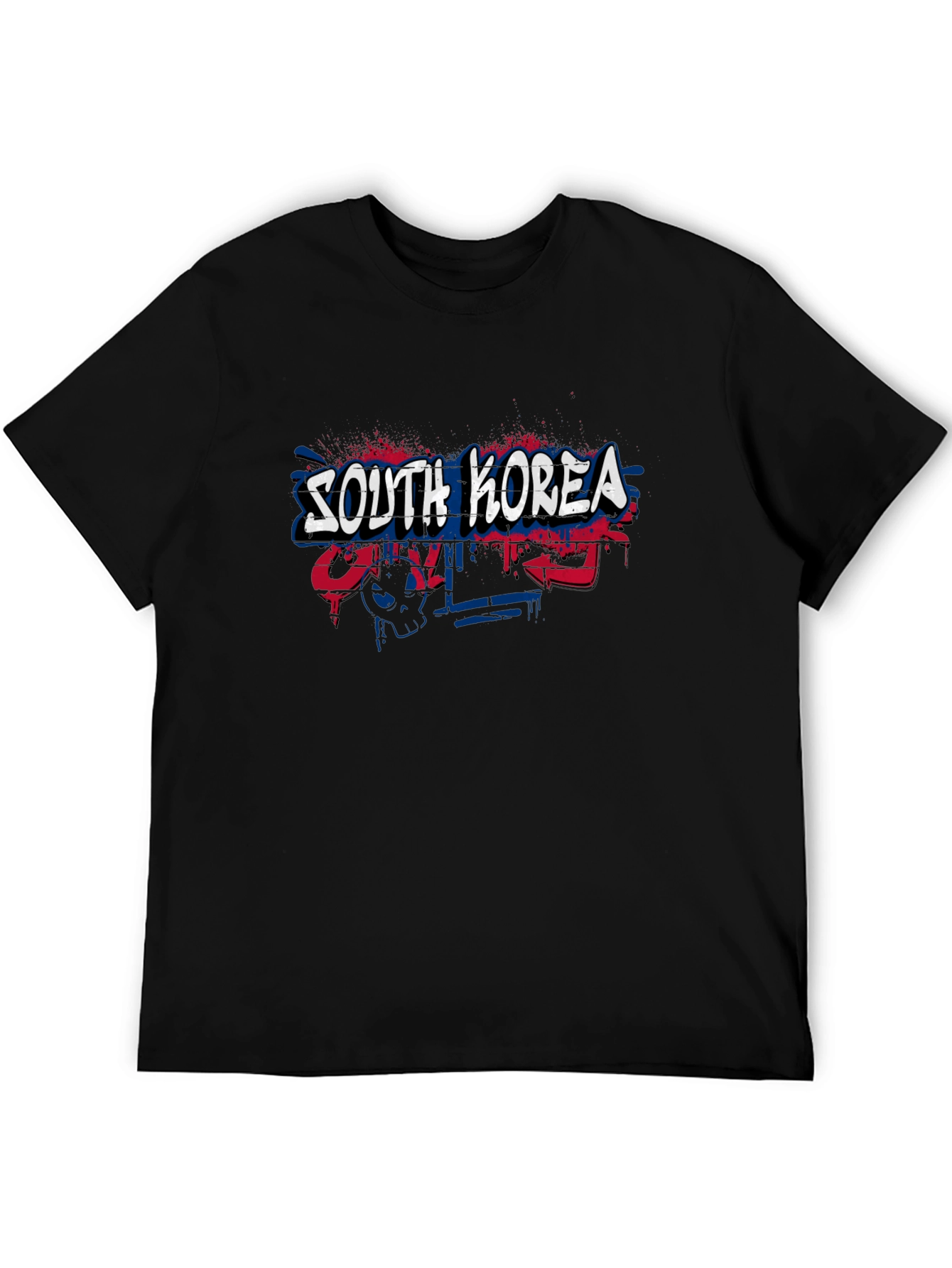 Camiseta Negra Diseño South Korea