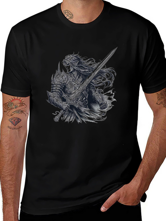 Camiseta Negra Caballero Fantasía