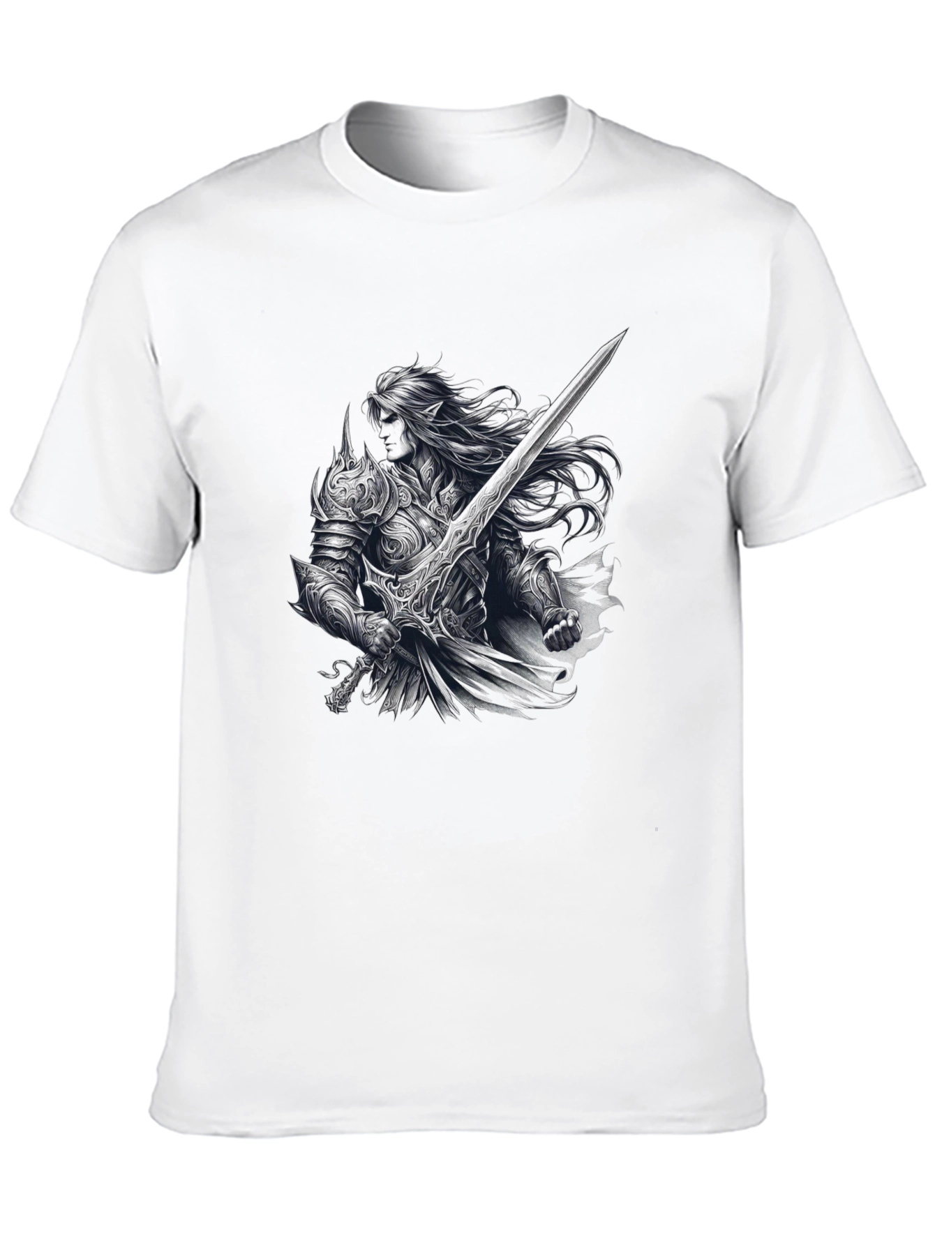 Camiseta Negra Caballero Fantasía